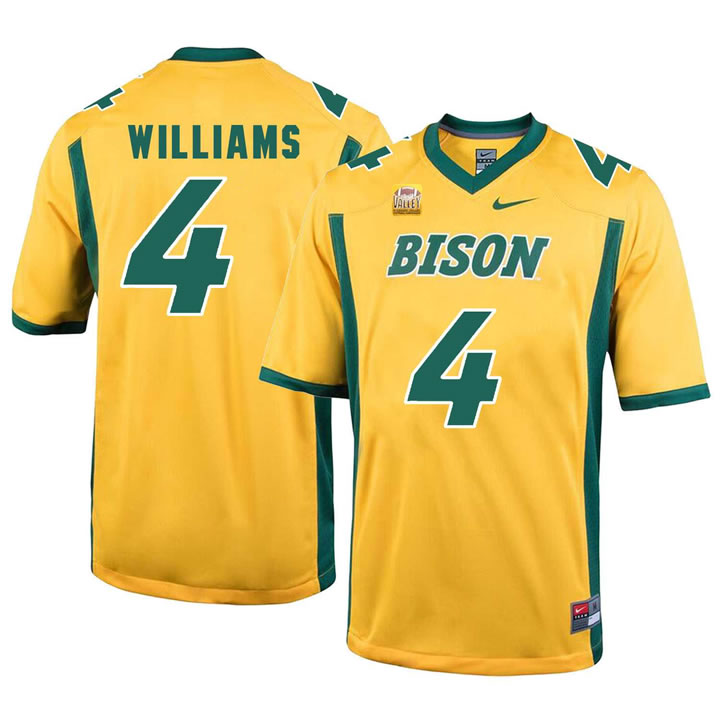 North Dakota State Bison 4 Dimitri Williams Gold College Football Jersey Dzhi,We sell and wholesale North Dakota State Bison 4 Dimitri Williams Gold College Football Jersey Dzhi on line form chian!
